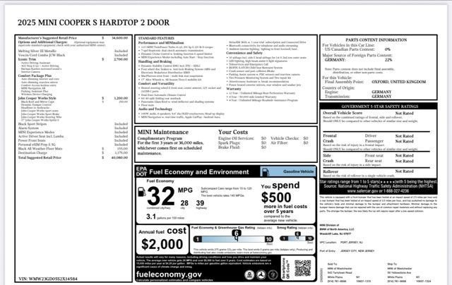 2025 MINI Hardtop 2 Door Cooper S