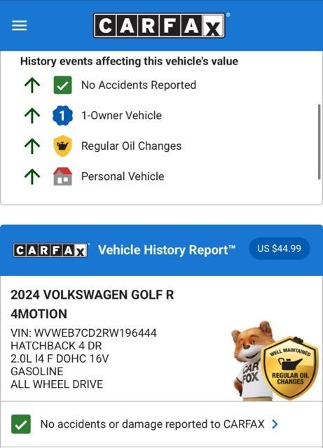 2024 Volkswagen Golf R NA