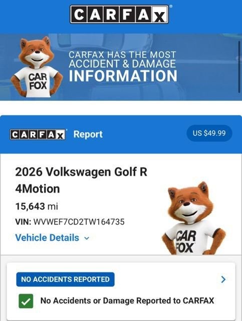 2026 Volkswagen Golf R NA