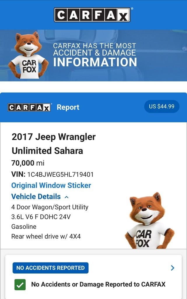 2017 Jeep Wrangler Unlimited Sahara