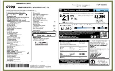 2021 Jeep Wrangler 80th Edition