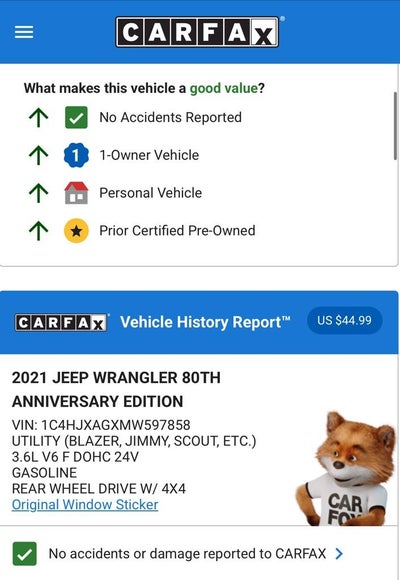 2021 Jeep Wrangler 80th Edition