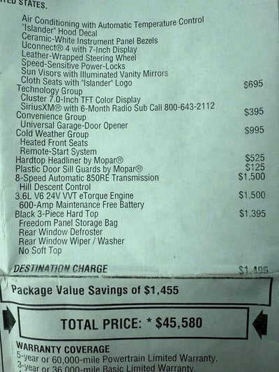 2021 Jeep Wrangler Unlimited Islander