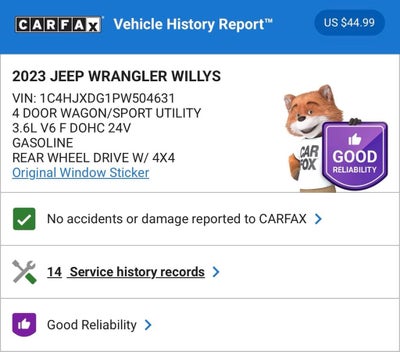 2023 Jeep Wrangler Willys