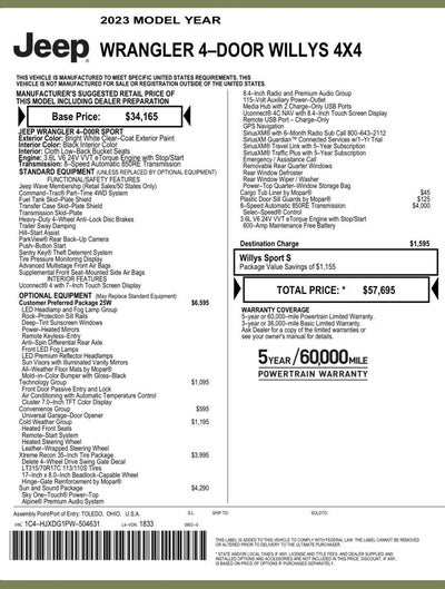 2023 Jeep Wrangler Willys