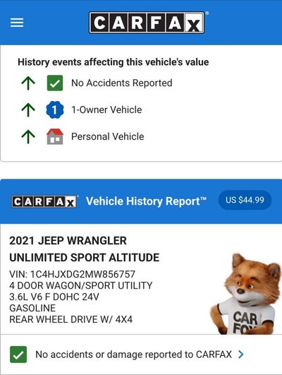 2021 Jeep Wrangler Unlimited Sport Altitude