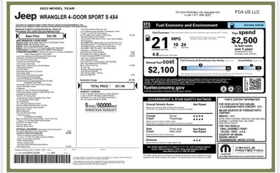 2023 Jeep Wrangler Sport S