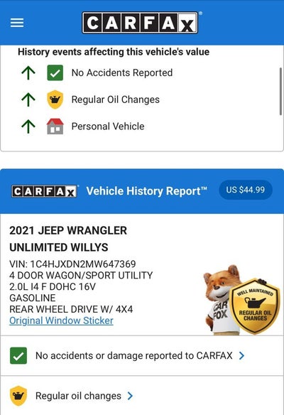 2021 Jeep Wrangler Unlimited Willys