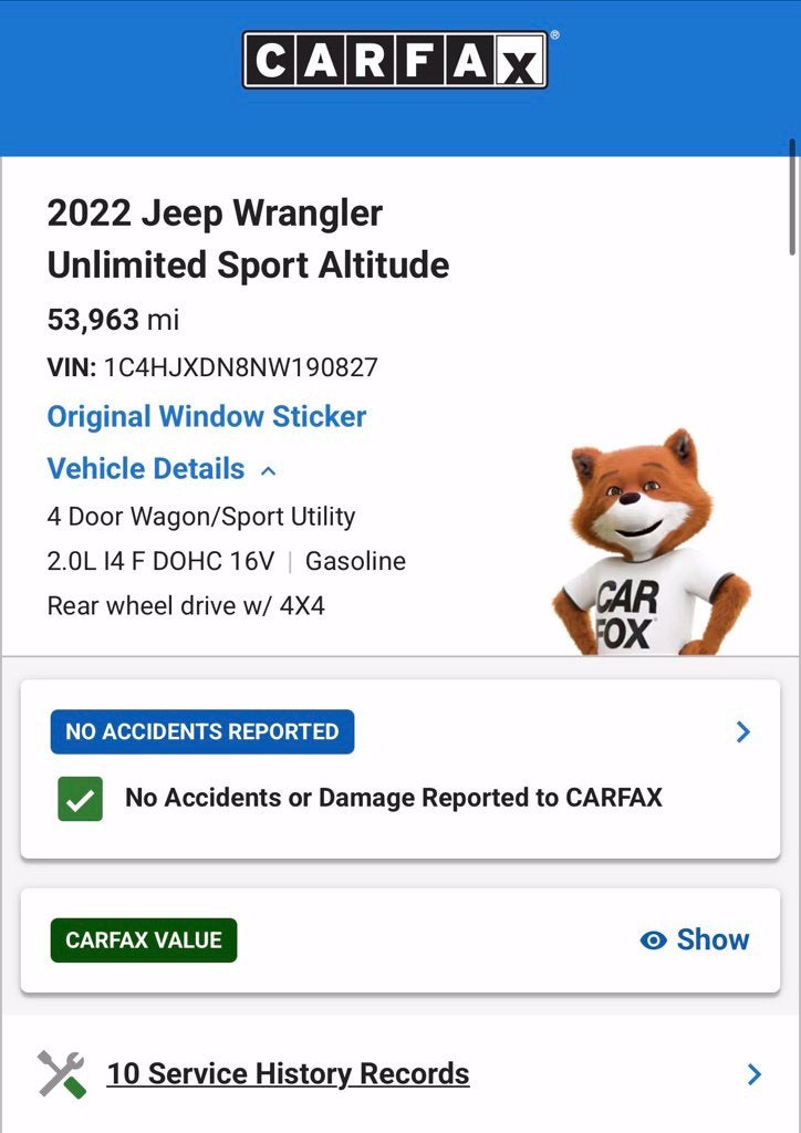 2022 Jeep Wrangler Unlimited Sport Altitude