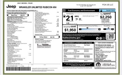 2021 Jeep Wrangler Unlimited Rubicon