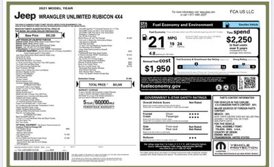 2021 Jeep Wrangler Unlimited Rubicon