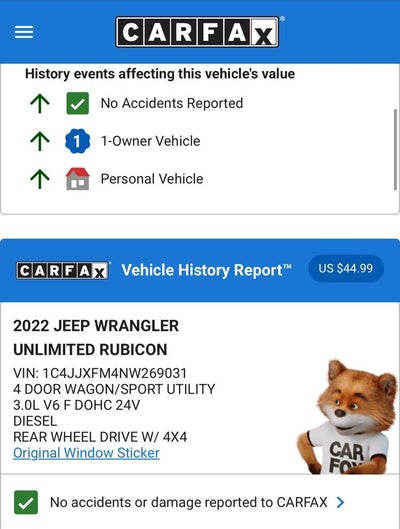 2022 Jeep Wrangler Unlimited Rubicon