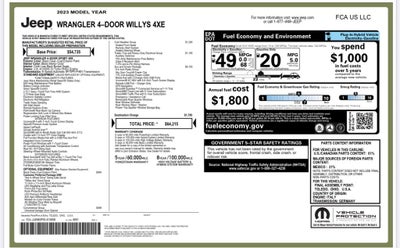 2023 Jeep Wrangler Willys 4xe