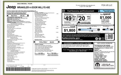 2023 Jeep Wrangler Base 4xe