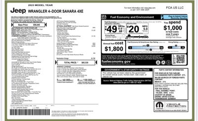 2023 Jeep Wrangler Sahara 4xe