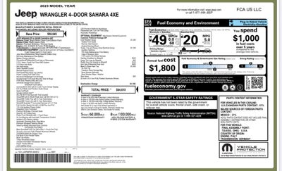 2023 Jeep Wrangler Sahara 4xe