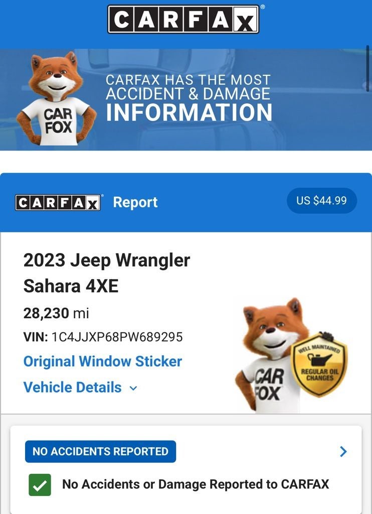 2023 Jeep Wrangler Sahara 4xe