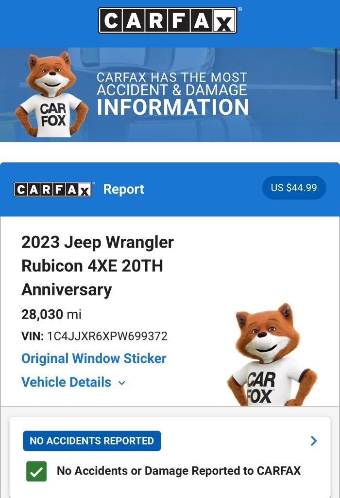 2023 Jeep Wrangler Rubicon 20th Anniversary Edition 4xe
