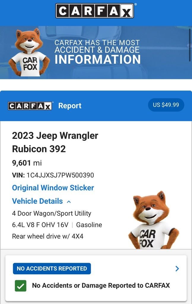 2023 Jeep Wrangler Rubicon 392