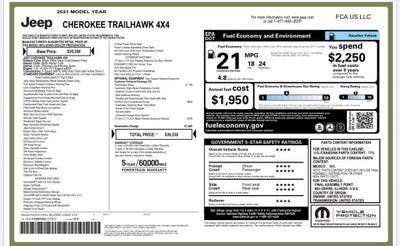 2021 Jeep Cherokee Trailhawk