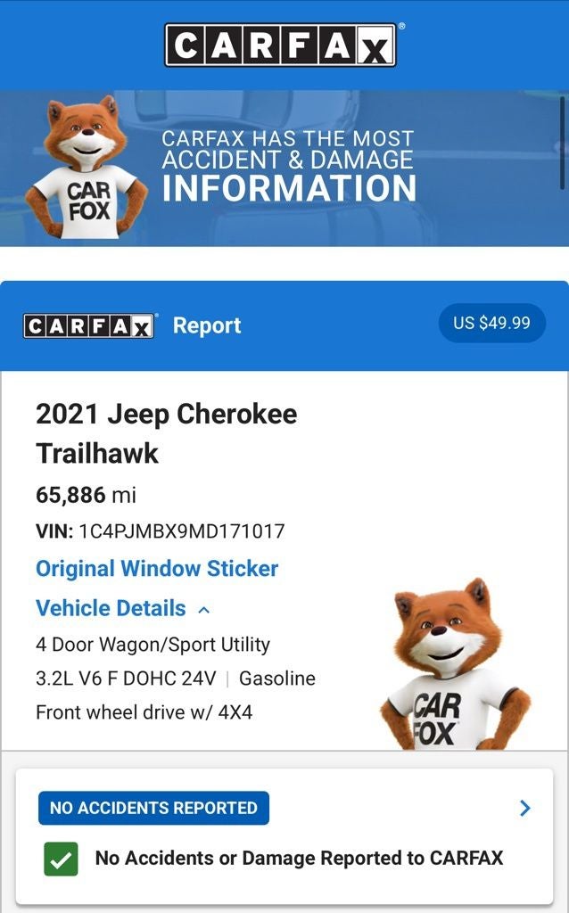 2021 Jeep Cherokee Trailhawk