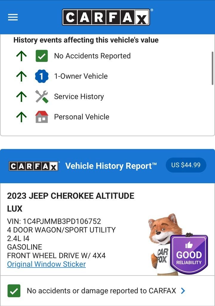 2023 Jeep Cherokee Altitude