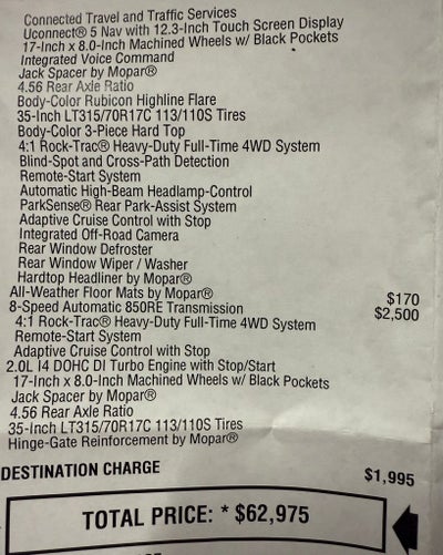 2026 Jeep Wrangler Rubicon X