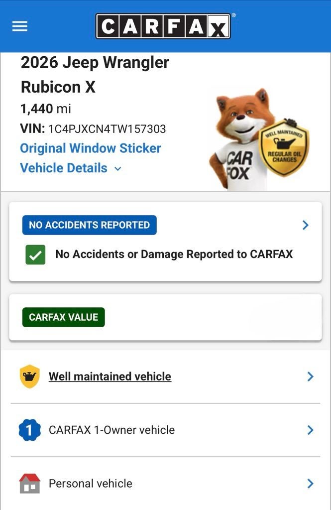 2026 Jeep Wrangler Rubicon X