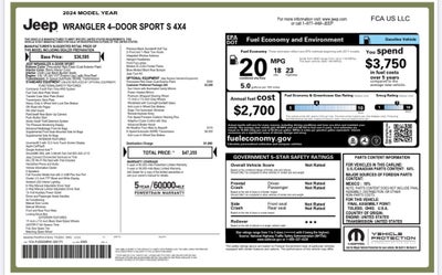 2024 Jeep Wrangler Sport S