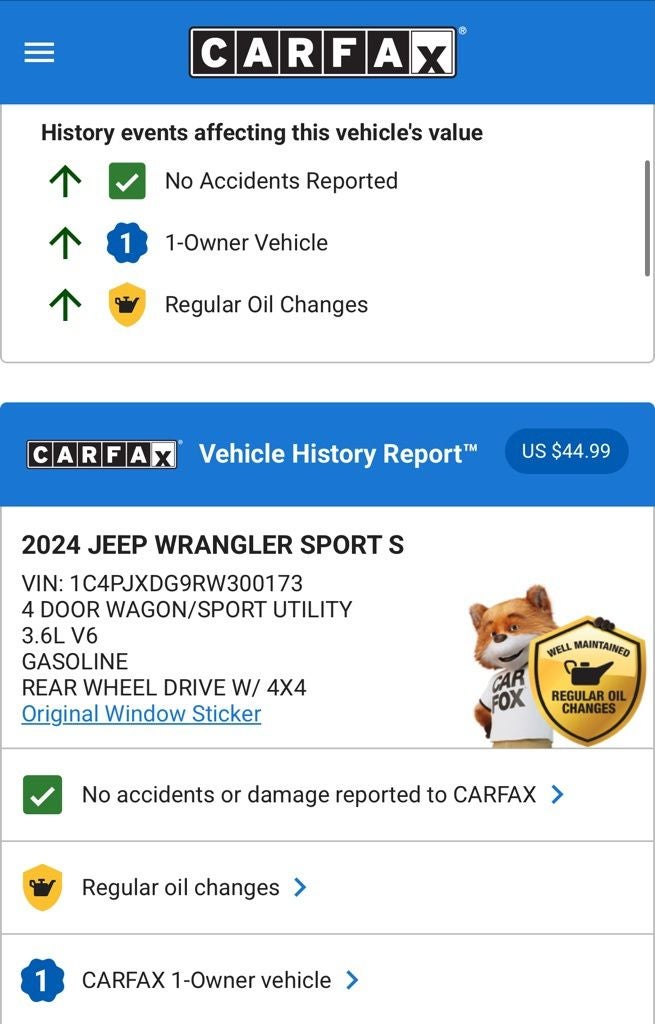 2024 Jeep Wrangler Sport S