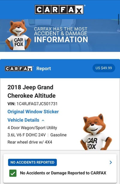 2018 Jeep Grand Cherokee Altitude