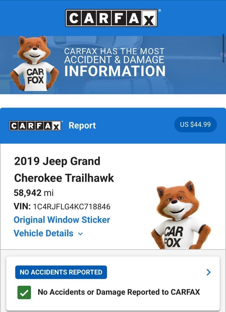 2019 Jeep Grand Cherokee Trailhawk