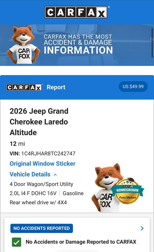 2026 Jeep Grand Cherokee Altitude