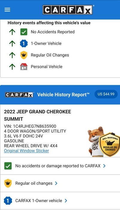 2022 Jeep Grand Cherokee Summit
