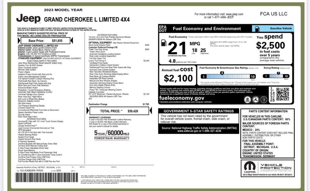 2023 Jeep Grand Cherokee L Limited