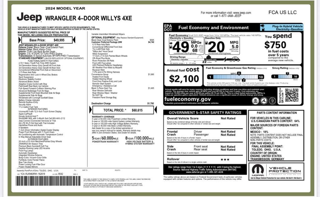 2024 Jeep Wrangler Willys 4xe