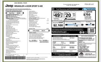 2024 Jeep Wrangler Sport S 4xe