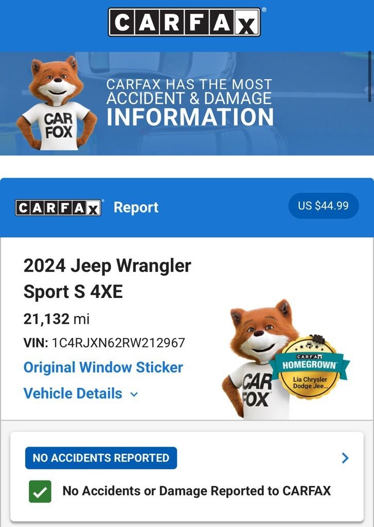 2024 Jeep Wrangler Sport S 4xe
