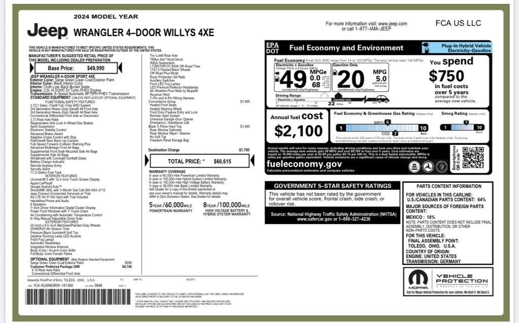 2024 Jeep Wrangler Willys 4xe