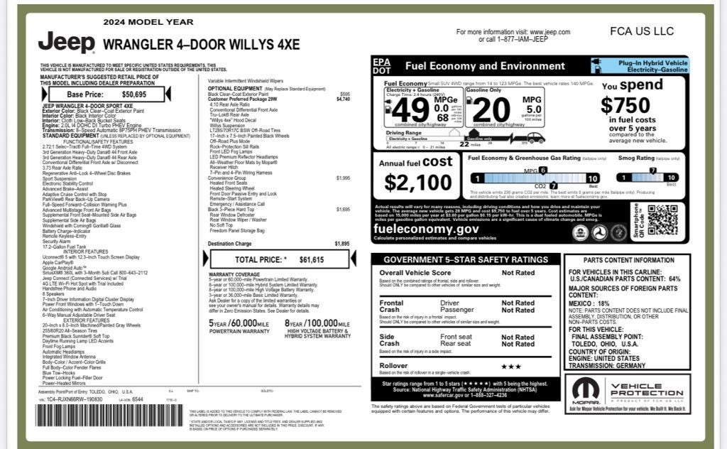 2024 Jeep Wrangler Willys 4xe
