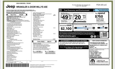 2024 Jeep Wrangler Willys 4xe
