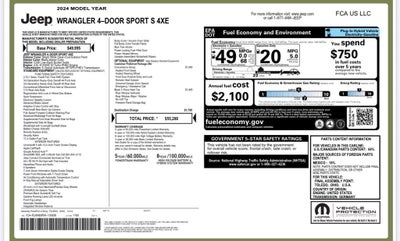 2024 Jeep Wrangler Sport S 4xe