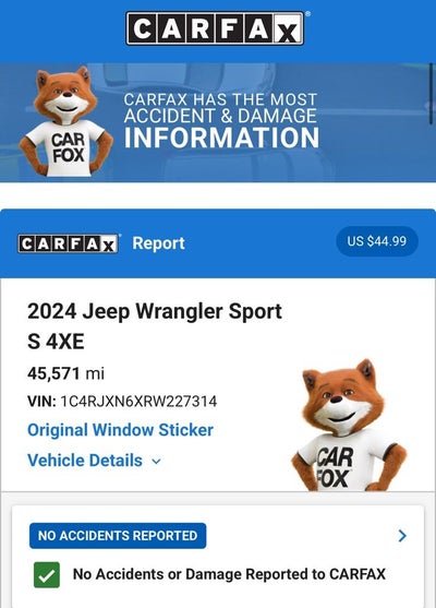 2024 Jeep Wrangler Sport S 4xe