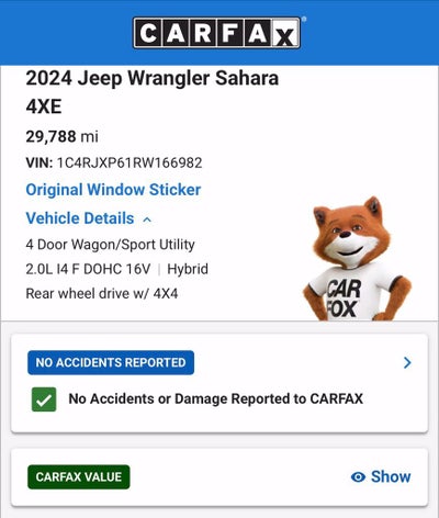 2024 Jeep Wrangler Sahara 4xe