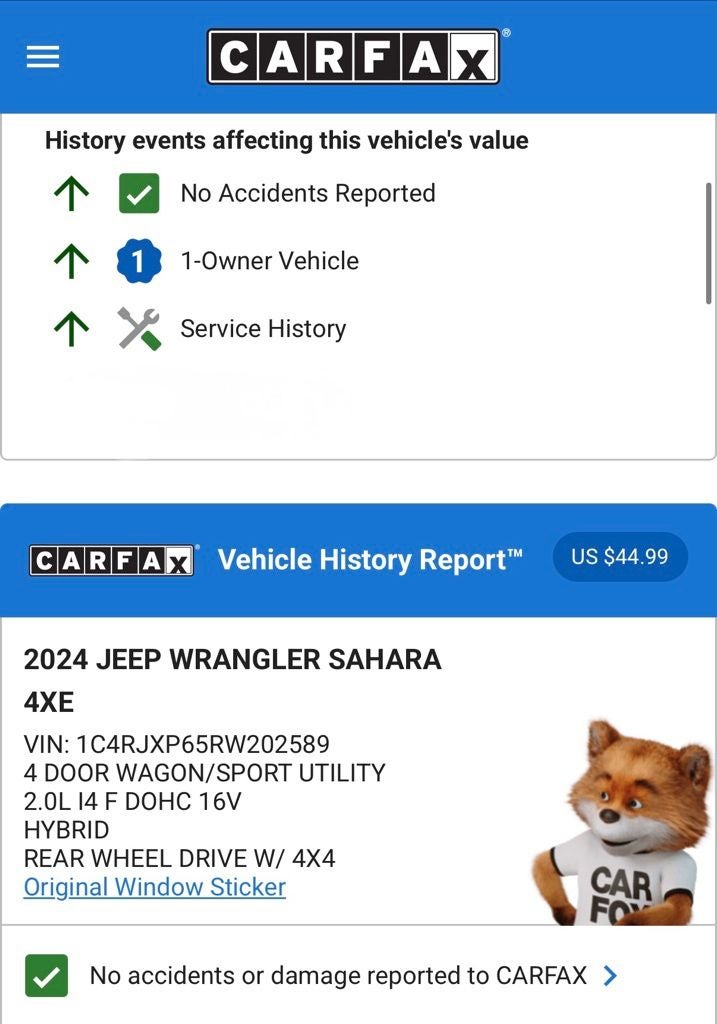 2024 Jeep Wrangler Sahara 4xe