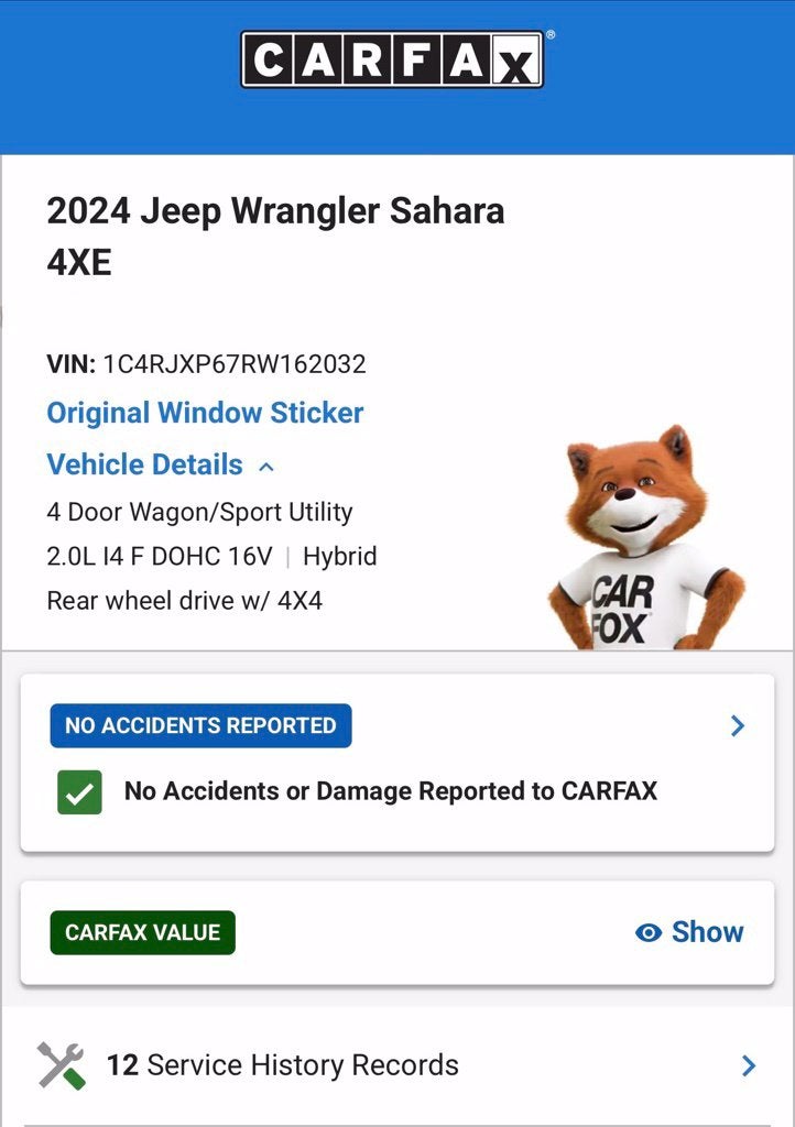 2024 Jeep Wrangler Sahara 4xe