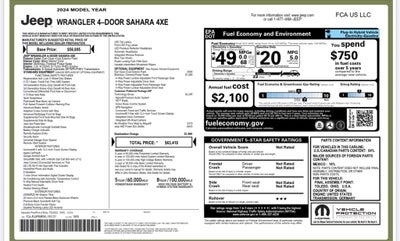 2024 Jeep Wrangler Sahara 4xe