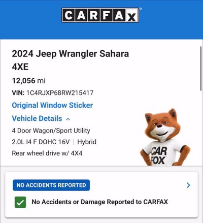 2024 Jeep Wrangler Sahara 4xe