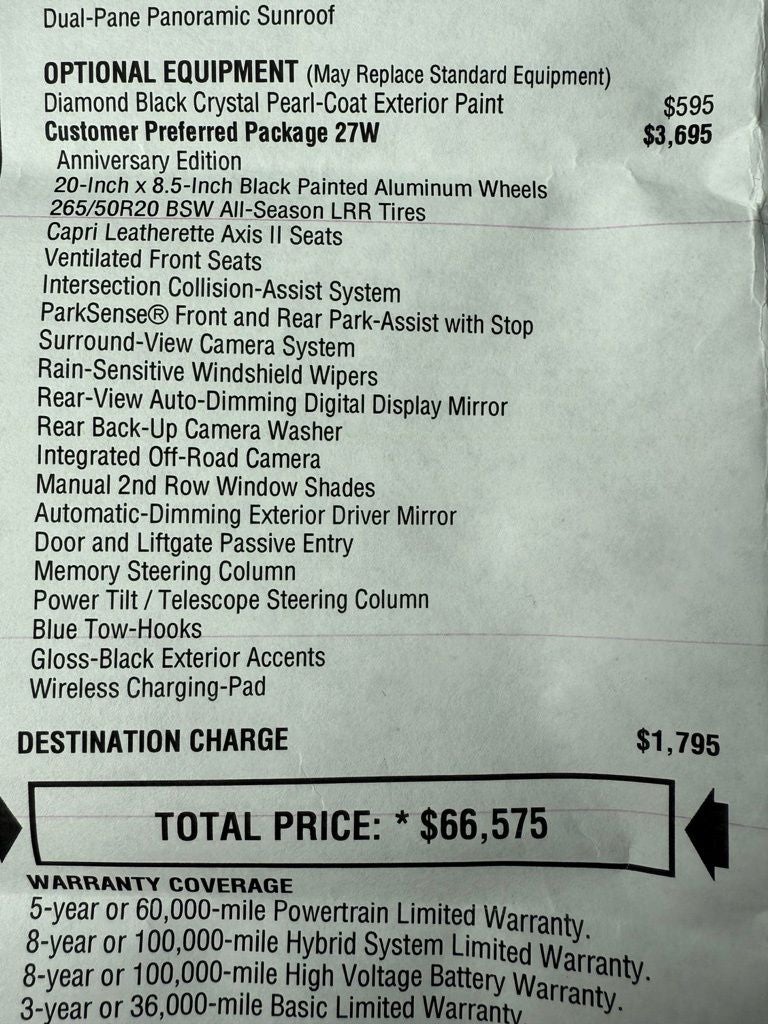 2024 Jeep Grand Cherokee Anniversary Edition 4xe