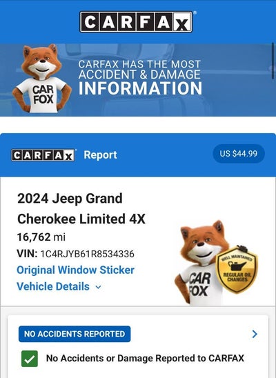 2024 Jeep Grand Cherokee Anniversary Edition 4xe